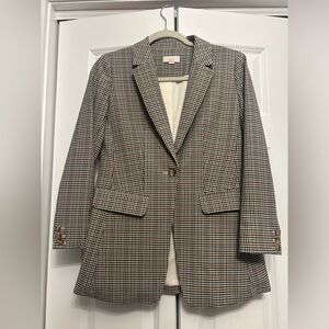 Loft check blazer. Surprisingly good quality. Size 2p